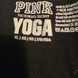 Pink yoga pants